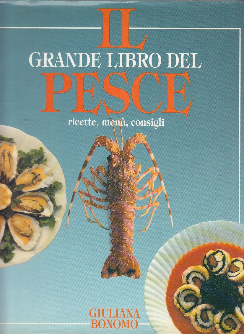 LK- IL GRANDE LIBRO DEL PESCE RICETTE- BONOMO- MONDADORI--- 1995- CS- ZDS596