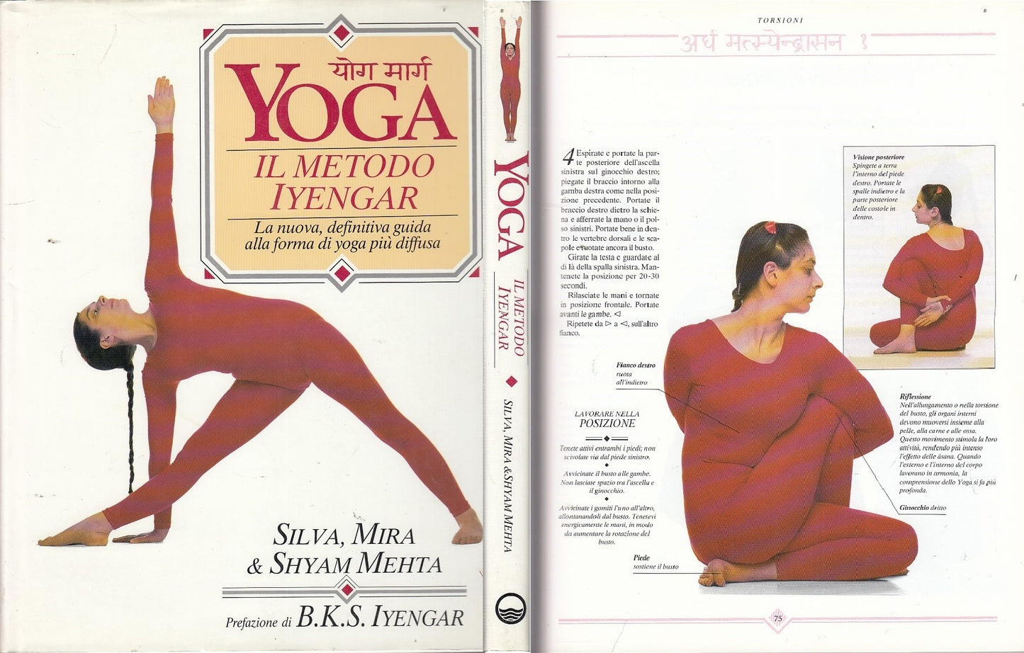 LZ- YOGA METODO IYENGAR GUIDA- SILVA MEHTA- MEDITERRANEE--- 1990- CS- YDS520