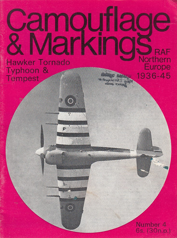 LM- CAMUFLAGE & MARKINGS N.4 RAF 1936 1945 HAWKER TORNADO----- 1980- S- YDS520
