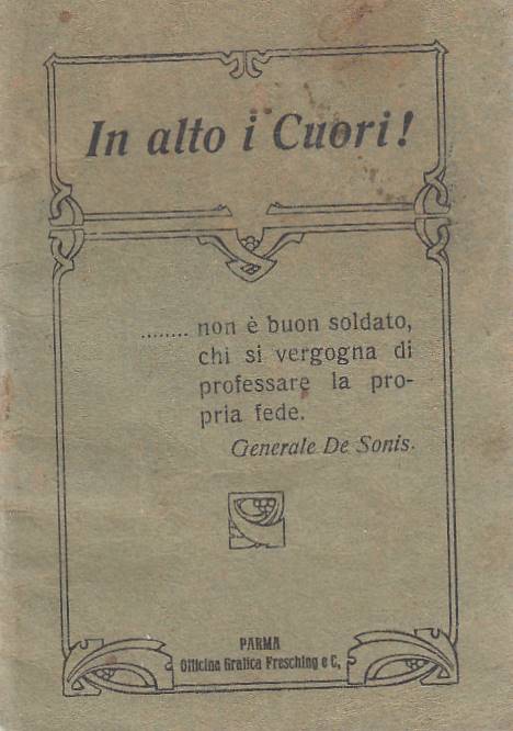 LN- IN ALTO I CUORI PREGHIERE-- OFFICINA GRAFICA FRESCHING PARMA--- 1900- S- WPR