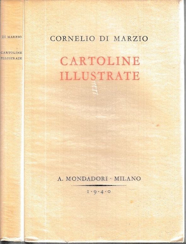 LZ- CARTOLINE ILLUSTRATE - CORNELIO DI MARZIO - MONDADORI --- 1940 - B - XDS11