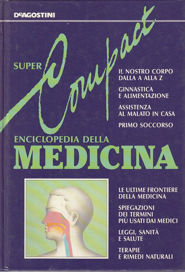LZ- SUPER COMPACT ENCICLOPEDIA MEDICINA -- DE AGOSTINI --- 1992 - C - ZDS632