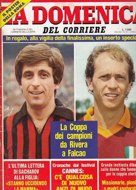 LC- DOMENICA DEL CORRIERE N.22 POSTER FALCAO ----- 1984- S- NQX165 ZDS731 