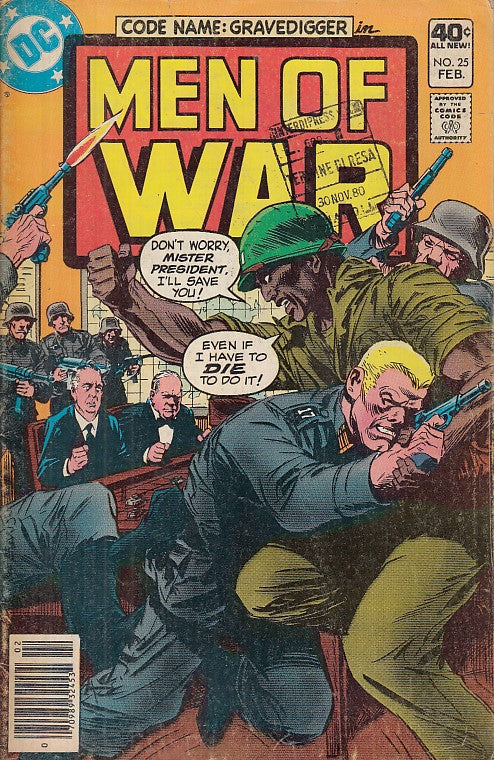 FL- MEN OF WAR N.25 CODE NAME GRAVEDIGGER -- DC COMICS USA - 1980 - S - PBX