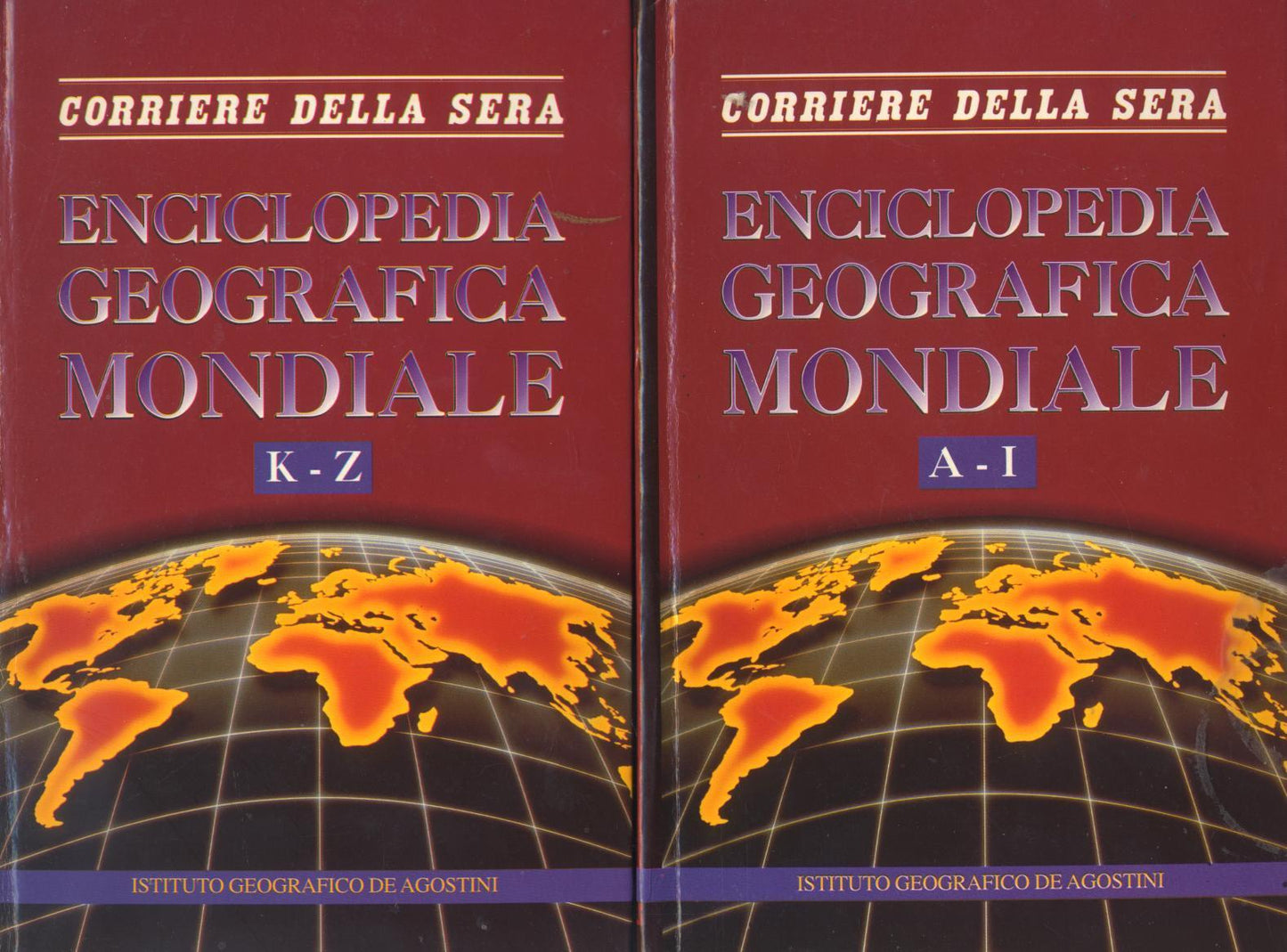 LZ- ENCICLOPEDIA GEOGRAFICA MONDIALE FASCICOLI 2 CARPETTE-- CORRIERE --- 1995  S