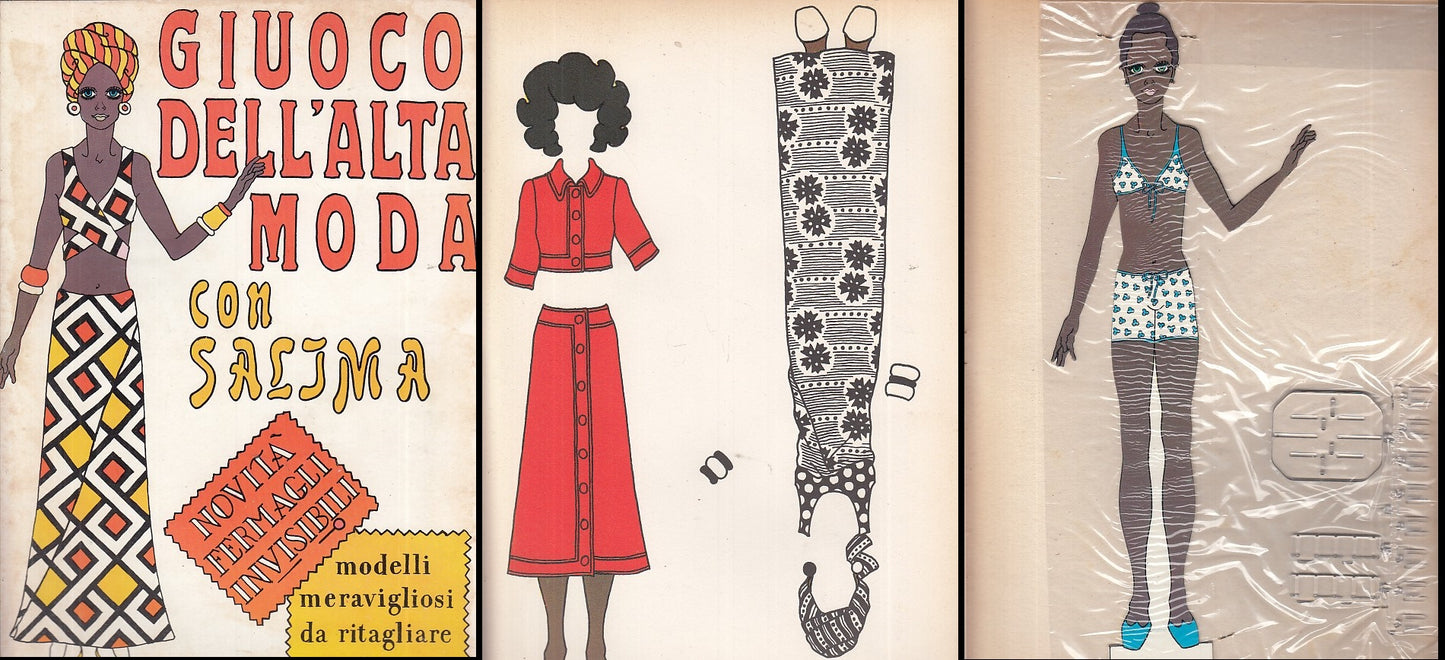 LB- GIUOCO DELL'ALTA MODA CON SALIMA -- COLLANA DEL LEONE --- 1970 - S - RGZ