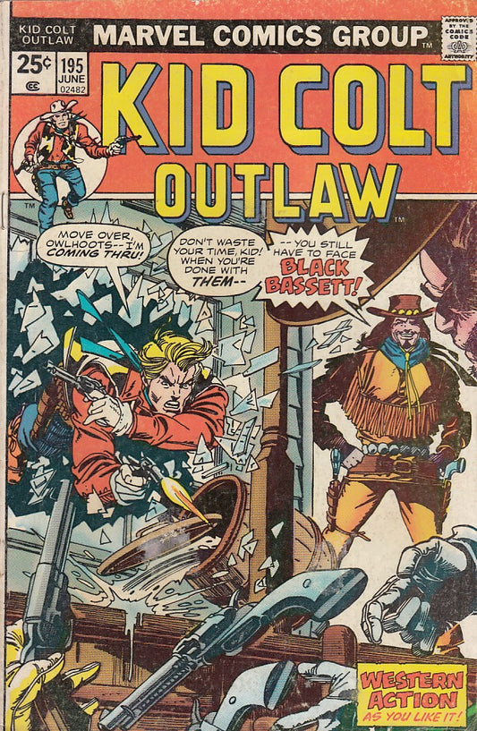 FL- KID COLT OUTLAW N.195 -- MARVEL COMICS USA - 1975 - S - PCX