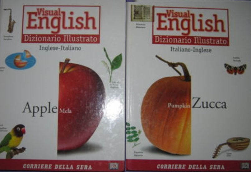 LZ- VISUAL ENGLISH DIZIONARIO ILLUSTRATO INGLESE ITALIANO-- CORRIERE --- 1998- S