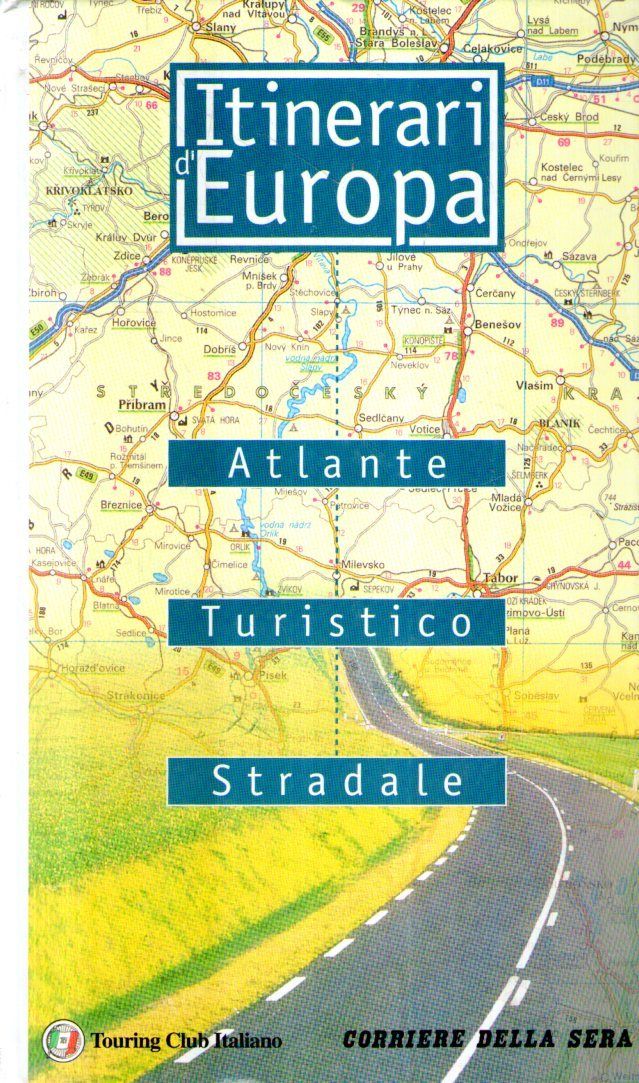 LV- ITINERARI D'EUROPA + ATLANTE FASCICOLI 6 CARPETTE -- CORRIERE --- 1999 - S