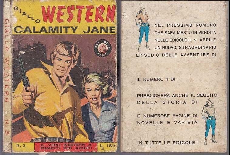 FZ- GIALLO WESTERN CALAMITY JANE N.3 -- SEPIM S.E.P.I.M. - 1966 - B - PCX