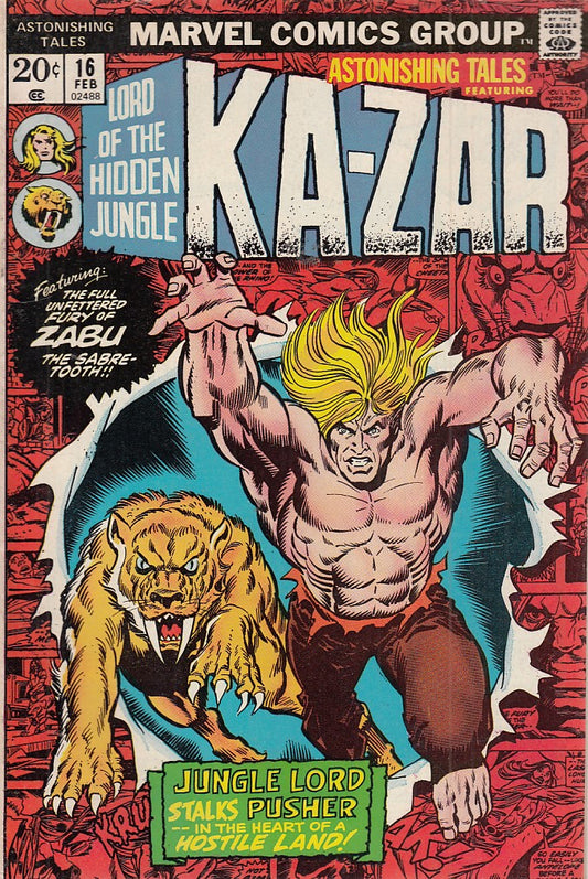 FL- KA-ZAR N.16 -- MARVEL COMICS USA - 1973 - S - PCX