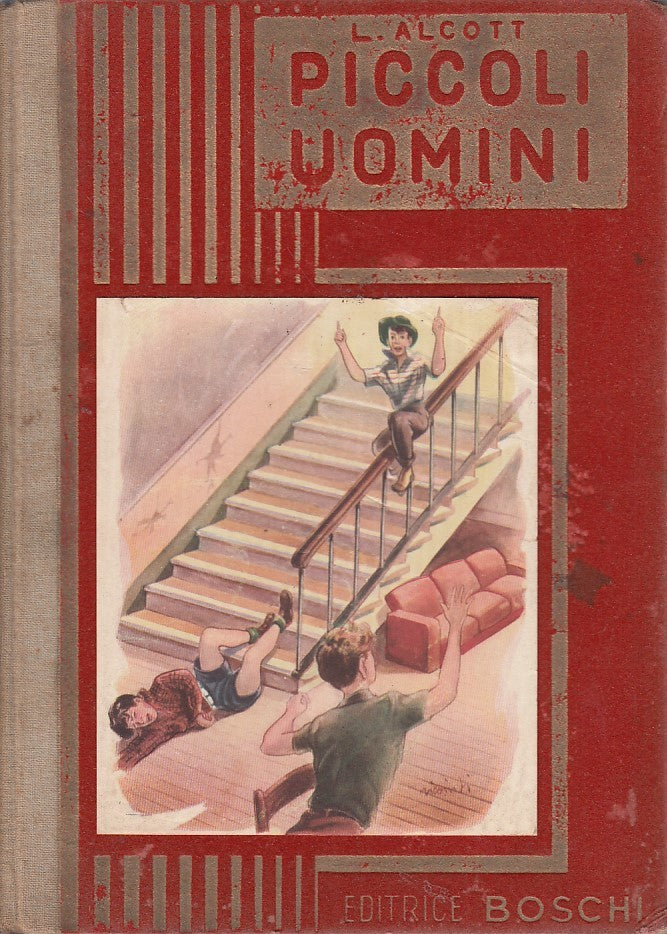 LN- PICCOLI UOMINI- ALCOTT- BOSCHI- CLASSICI DELLA GIOVENTU'-- 1954- C- RGZ