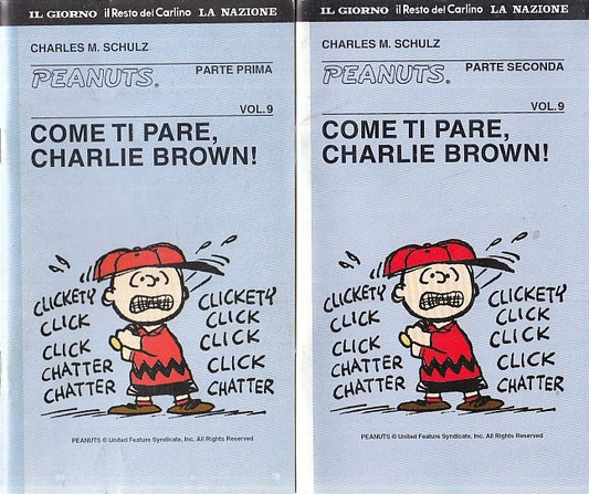 FC- PEANUTS VOL.9 COME TI PARE CHARLIE BROWN 1/2- SCHULZ- IL GIORNO- 2000- S-PCX