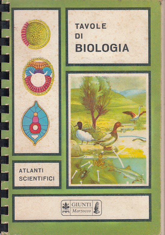 LZ- TAVOLE DI BIOLOGIA-- GIUNTI MARZOCCO- ATLANTI SCIENTIFICI-- 1968- B - ZDS290