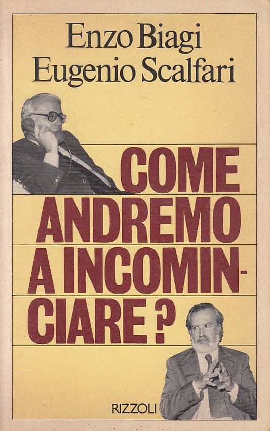 LS- COME ANDREMO A INCOMINCIARE? - BIAGI SCALFARI- RIZZOLI --- 1981 - B - ZDS433