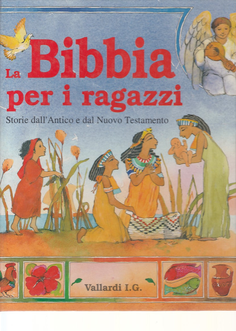 LS- LA BIBBIA PER RAGAZZI ANTICO E NUOVO TESTAMENTO-- VALLARDI--- 1994- C- YDS52