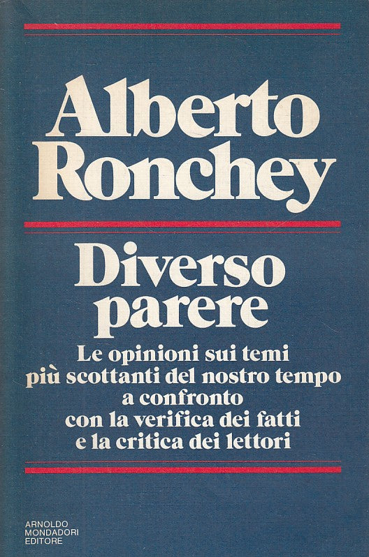 LS- DIVERSO PARERE - RONCHEY - MONDADORI -- 1a ED. - 1983 - B - ZDS436