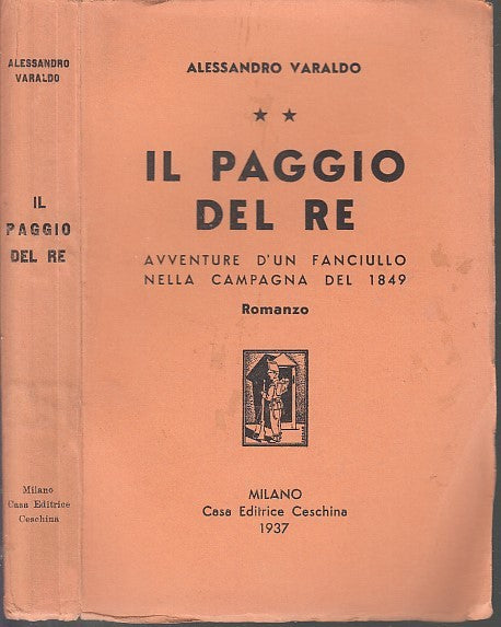 LN- IL PAGGIO DEL RE - ALESSANDRO VARALDO - CESCHINA --- 1937 - B - XDS15