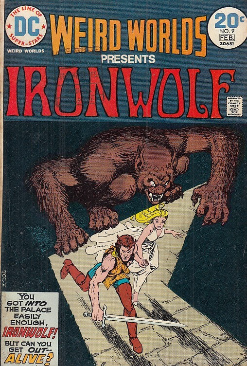 FL- WEIRD WORLDS PRESENTS IRON WOLF IRONWOLF N.9 -- DC COMICS USA - 1974 - S-PFX
