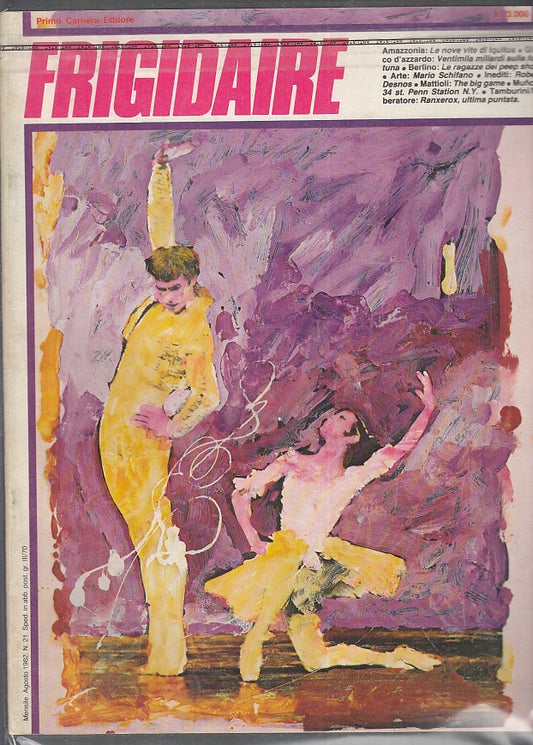 FR- RIVISTA FRIGIDAIRE N.21 -- PRIMO CARNERA - 1982 - S - PBX