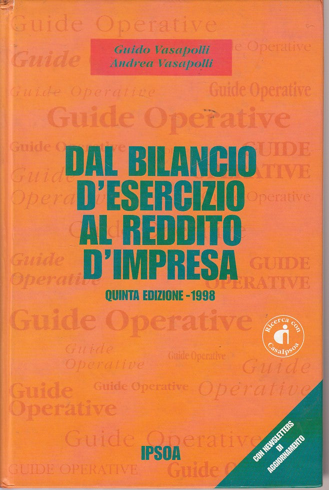 LZ- DAL BILANCIO D'ESERCIZIO AL REDDITO D'IMPRESA -- IPSOA --- 1998 - C - ZDS223