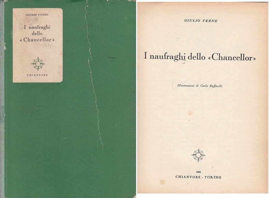 LN- I NAUFRAGHI DELL CHANCELLOR - VERNE - CHAINTORE --- 1951 - C - ZDS647