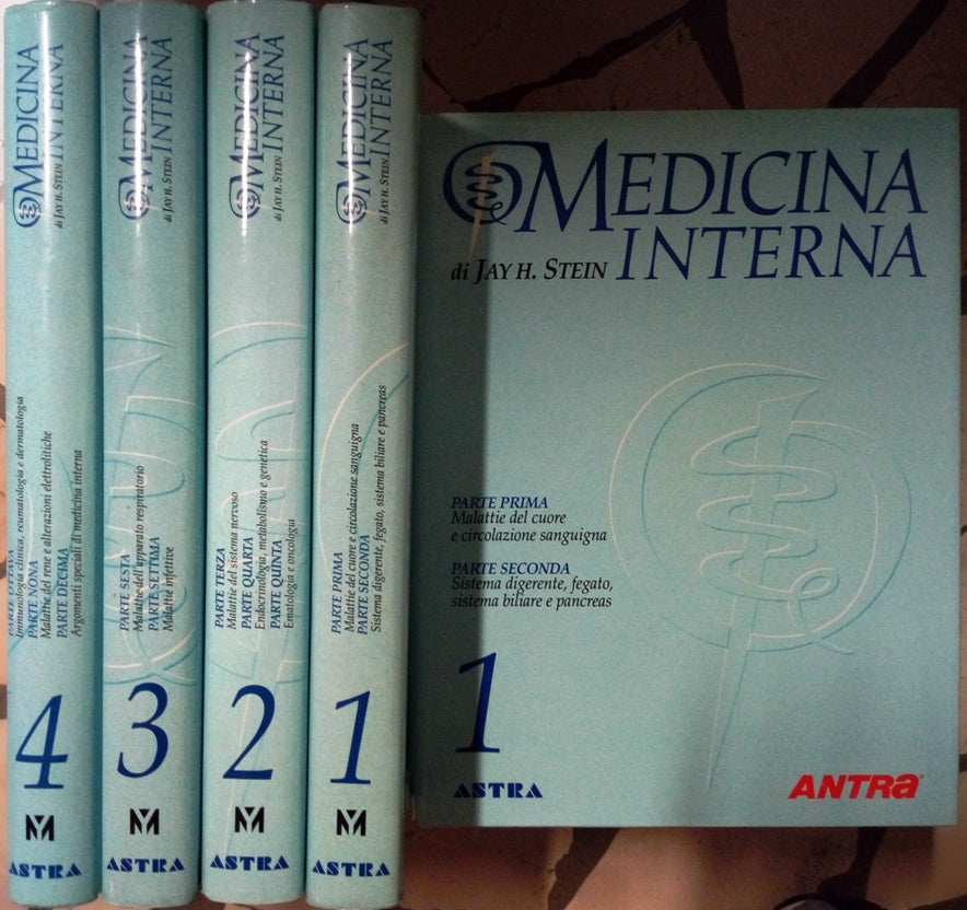 LZ- MEDICINA INTERNA OPERA COMPLETA 4 VOLUMI - STEIN- ASTRA--- 1995- CS- ZDS319A
