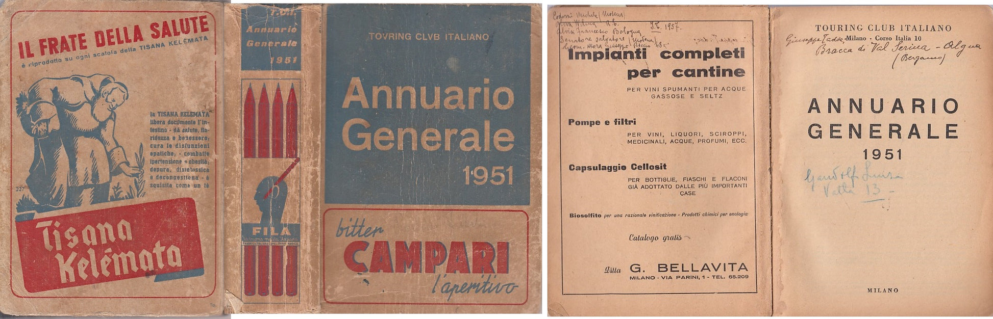 LZ- ANNUARIO GENERALE 1951 -- TCI --- 1951 - B - ZDS530