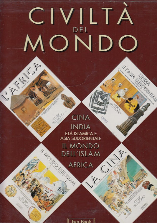 LB- COFANETTO CIVILTA' DEL MONDO 4 VOLUMI -- JACA BOOK --- 1995 - B - YDS550