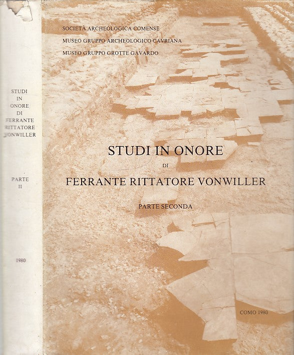 LZ- STUDI IN ONORE DI FERRANTE RITTATORE VONWILLER 2 -- COMO--- 1980- BS- XDS21