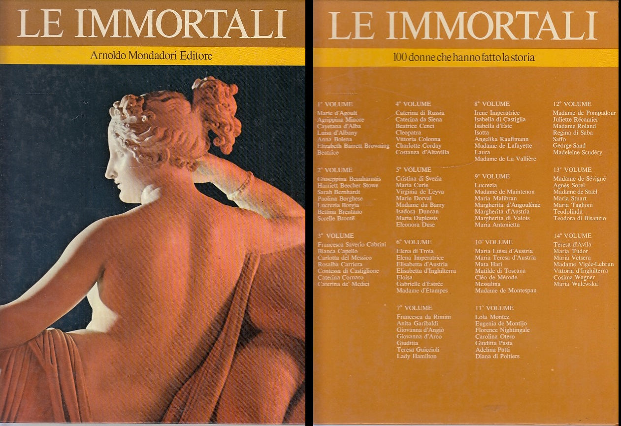 LS- LE IMMORTALI VOLUME 2 100 DONNE FATTO STORIA-- MONDADORI--- 1969- C- YDS555