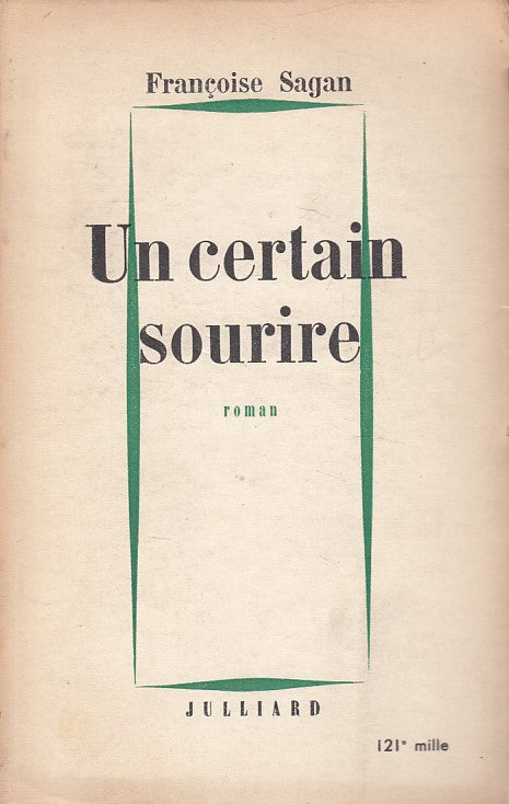 LN- UN CERTAIN SOURIRE IN FRANSECE - SAGAN - JULLIARD --- 1956 - B - ZDS202