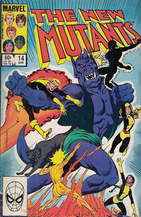 FL- NEW MUTANTS N.14 OTTIMO -- MARVEL COMICS USA - 1984 - S - PLX