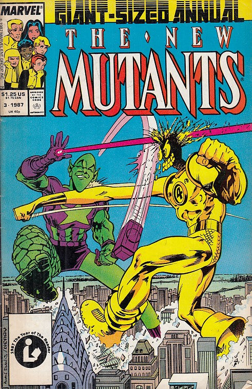 FL- NEW MUTANTS GIANT SIZE ANNUAL N.3 OTTIMO -- MARVEL COMICS USA - 1987- S- PLX