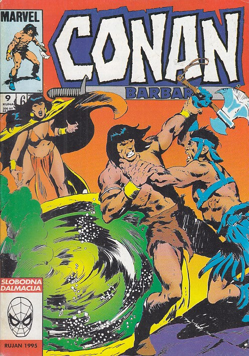 FL- CONAN BARBAR BLOCCO 10 NUMERI KUNA -- MARVEL COMICS CROAZIA - 1994 - S - PQX
