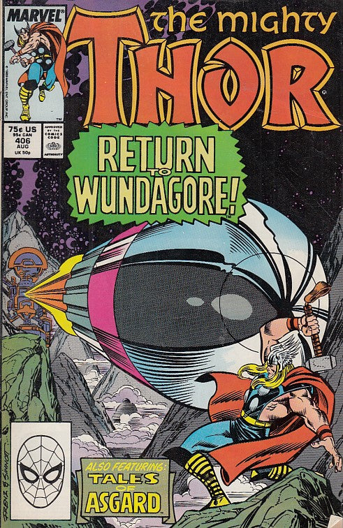 FL- THE MIGHTY THOR N.406 -- MARVEL COMICS USA - 1989 - S - PQX