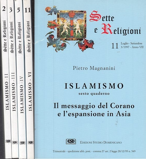 LD- SETTE E RELIGIONI ISLAMISMO 4 QUADERNI - MAGNANINI BRANCA---- 1995- B- XFS27