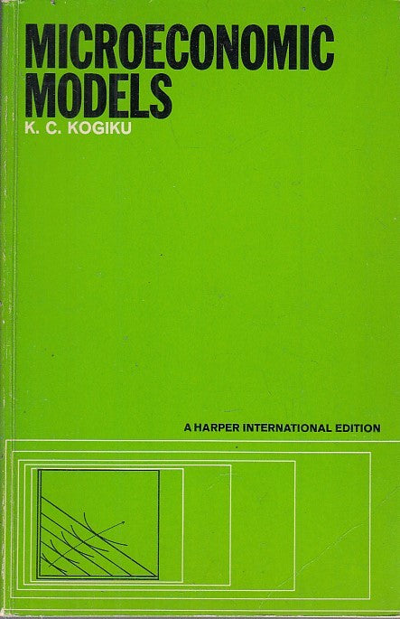 LZ- MICROECONOMIC MODELS - KOGIKU - HARPER INTERNATIONAL --- 1971 - B - YFS631