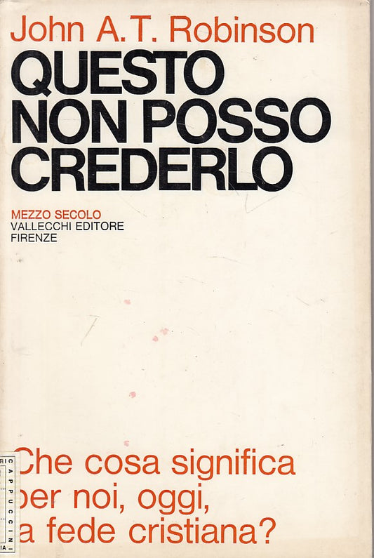 LS- QUESTO NON POSSO CREDERLO - ROBINSON - VALLECCHI --- 1970 - BS - ZFS27