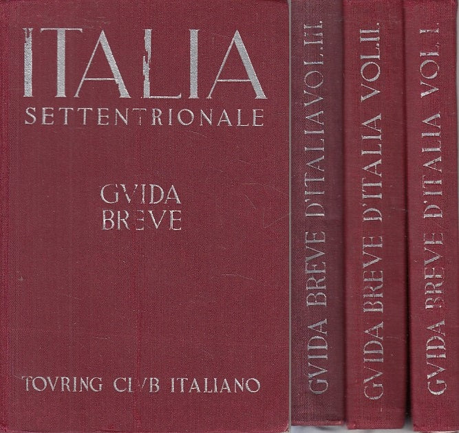 LZ- ITALIA GUIDA BREVE 3 VOLUMI -- TCI --- 1937 - C - ZFS391