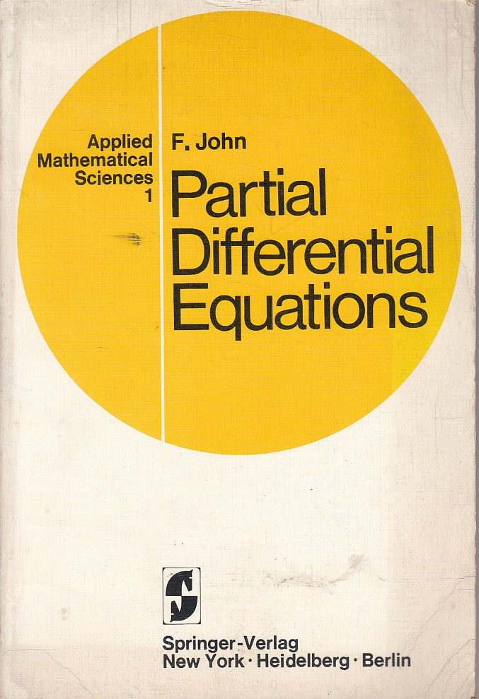 LZ- PARTIAL DIFFERENTIAL EQUATIONS VOL.1 - JOHN - SPRINGER --- 1970 - B - YFS338