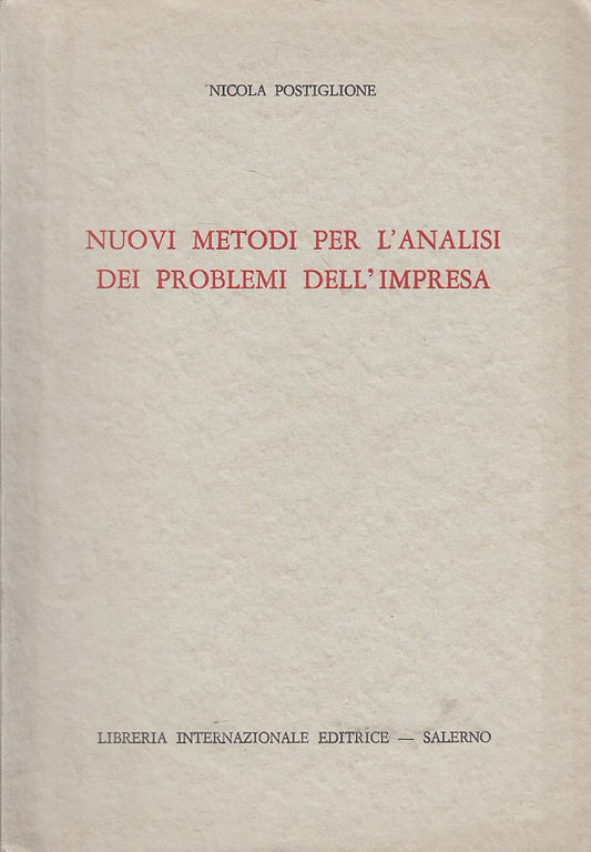 LZ- NUOVI METODI ANALISI PROBLEMI IMPRESA -- LIB. NAZIONALE--- 1971 - B - YFS338