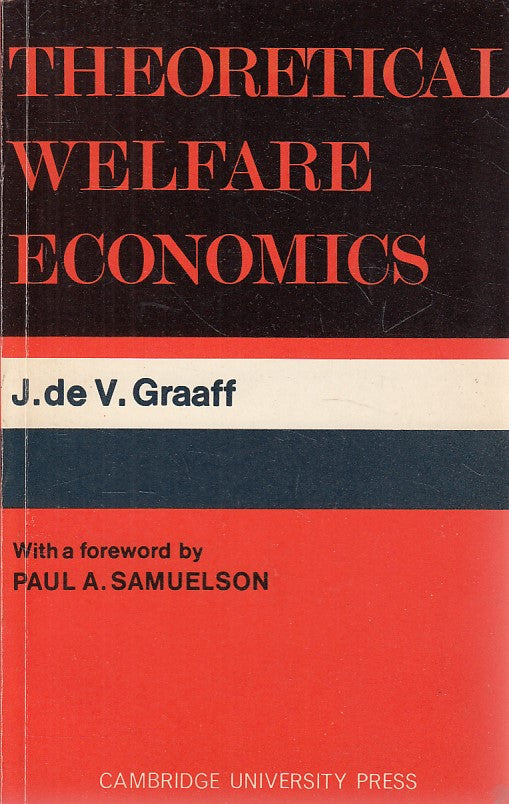 LZ- THEORETICAL WELFARE ECONOMICS - GRAAF - CAMBRIDGE --- 1975 - B - ZFS623