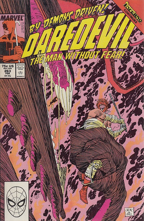 FL- DAREDEVIL N.263 THE MAN WITHOUT FEAR -- MARVEL COMICS USA - 1989 - S - NQX