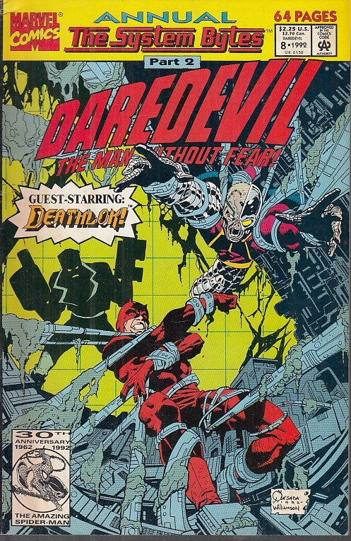 FL- DAREDEVIL ANNUAL N.8 THE MAN WITHOUT FEAR -- MARVEL COMICS USA- 1992- B- NQX