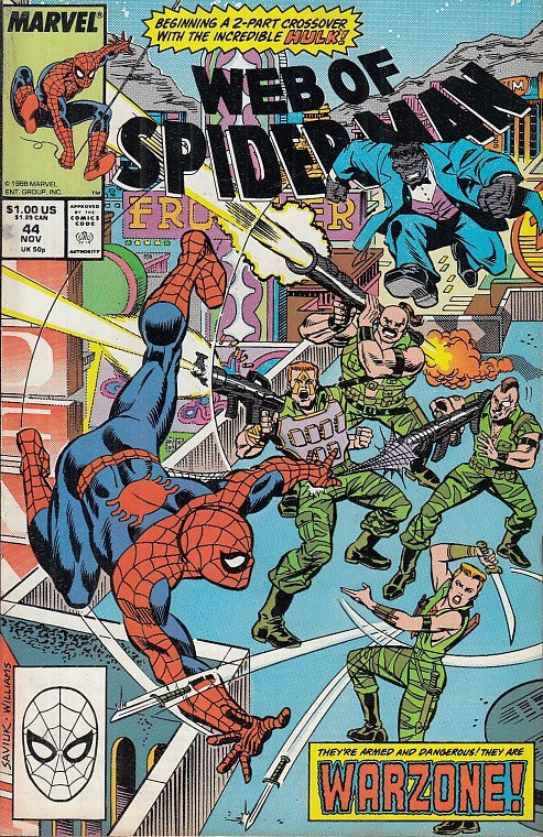 FL- WEB OF SPIDER-MAN N.44 -- MARVEL COMICS USA - 1988- S- PRX