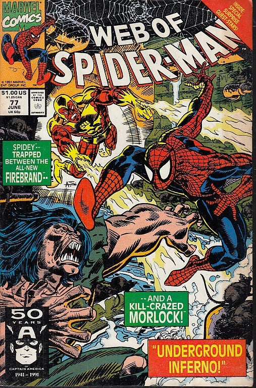 FL- WEB OF SPIDER-MAN N.77 -- MARVEL COMICS USA - 1991 - S - PRX