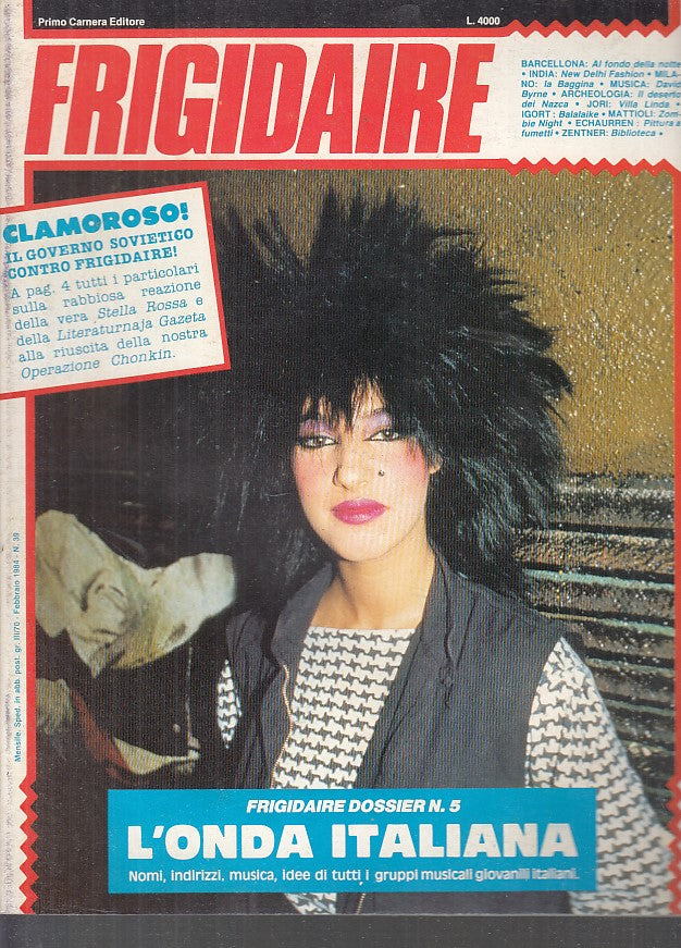 FR- RIVISTA FRIGIDAIRE N.39 -- PRIMO CARNERA - 1984 - S - PRX