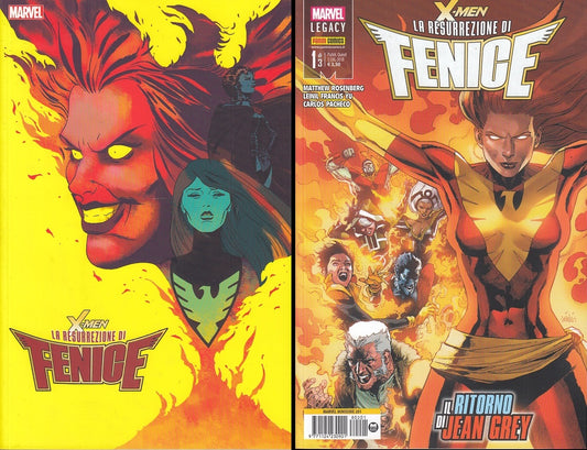 FS- X-MEN LA RESURREZIONE DI FENICE N.1 + N.1 VARIANT -- PANINI - 2018 - B - PRX