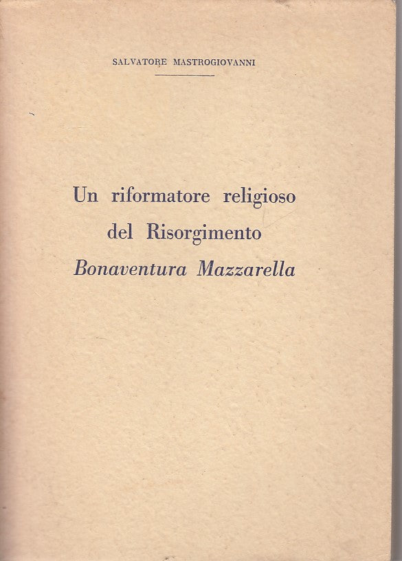 LS- RIFORMATORE BONAVENTURA MAZZARELLA -- TORRE PELLICE --- 1957 - B - YFS477